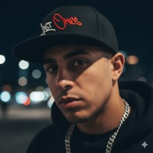 Last Ones Snapback - White & Red logo